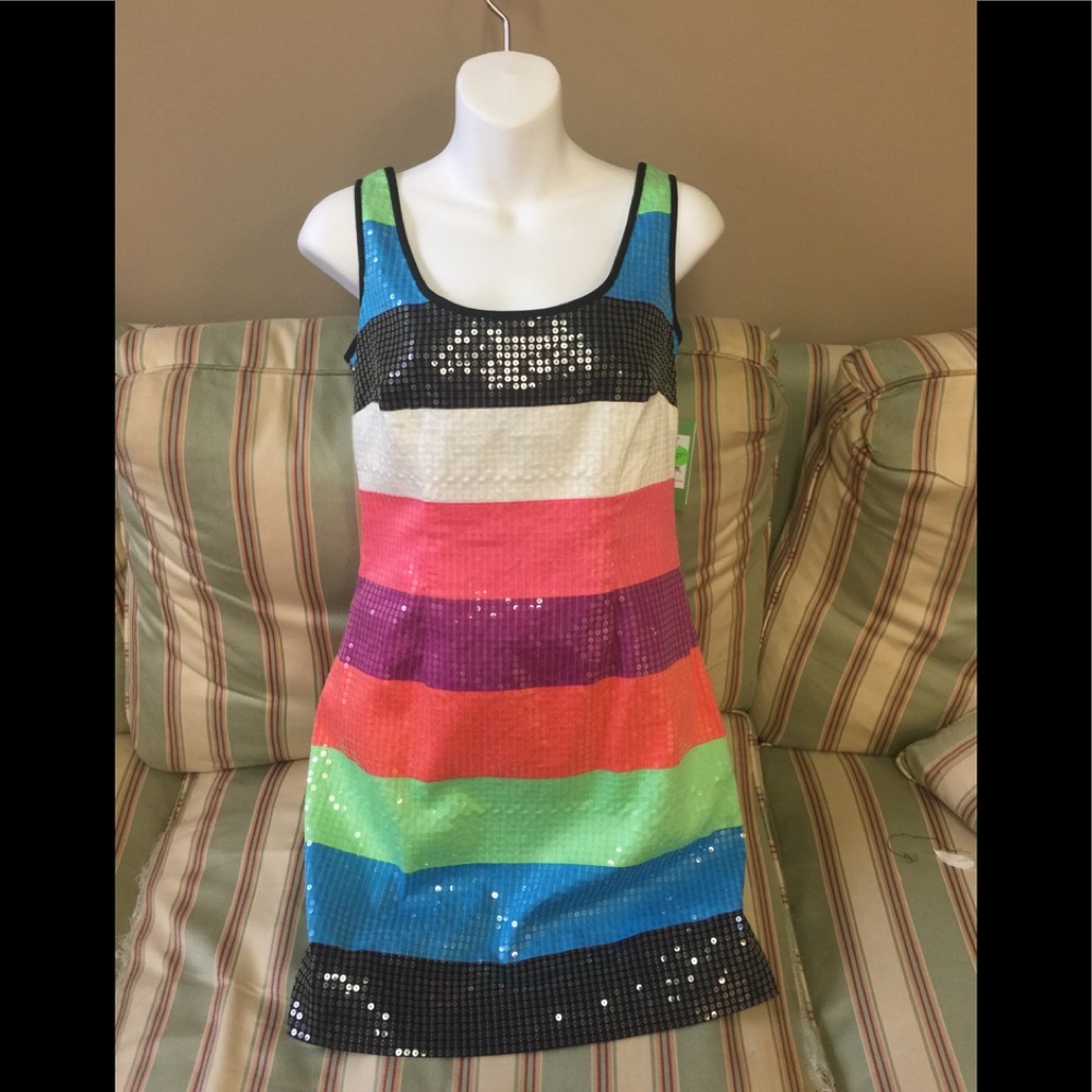 ❤️Lilly Pulitzer Multi-Colored Sequined Dress.